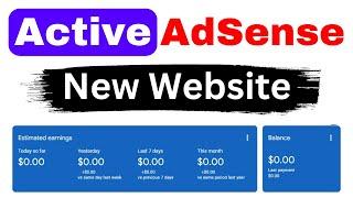 Adsense Active Dashboard Latest Method 2024 | How to Get AdSense Approval In 24 Hours