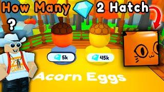 How Many Gems to Hatch New Huge Egg All Night in Pet Simulator X Autumn Update!