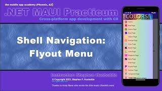 .NET MAUI 03U - Shell Navigation: Flyout Menu