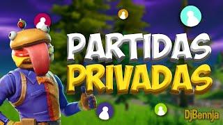 PARTIDAS PRIVADAS Fortnite Chile | ESPECIAL 12 HORAS | Servidor Brasil Multiplataforma | DjBennja