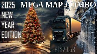 2025 New Year Mega Map Combo for ETS2 1.53 * 30 maps