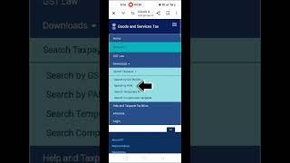 How to search GST  Number by Pan#gst # informative video#gst #search#gstin  #ytshorts