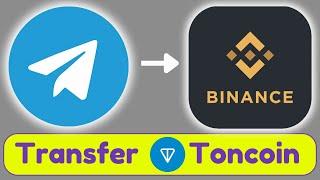 How to send TON from a Telegram wallet to Binance (New Update)