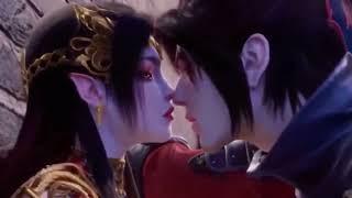 Queen Medusa and xiao yan fast time kiss scene ️