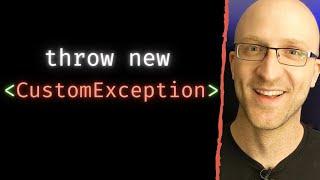 Java Custom Exceptions Tutorial - It's Way Easier Than You Think