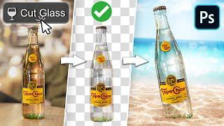 FASTEST Way to Cut Out Glass & Transparent Objects in Photoshop!