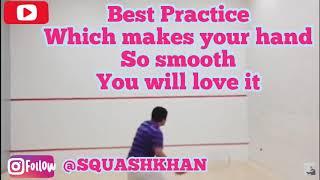 SQUASHShahid Zaman Khan Teaching This is how you sharpen your hand