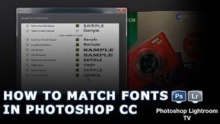 How to Match Fonts in Photoshop CC 2015.5- PsLrTV Ep.153
