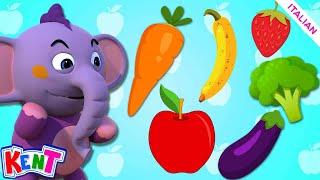  Imparare Frutta E Verdura | Kent l'elefante Italiano | Cartoni Animati