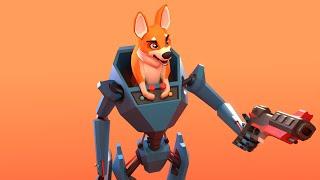 Corgi Bot - PS to Blender to Unity in 60 seconds
