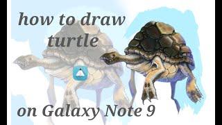 [ PENUP ] Live Drawing #penup #note9 #turtle #speedpaint #art    #livedrawing