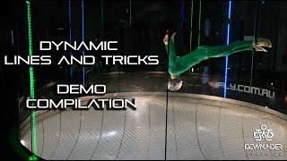 Dynamic flying lines and tricks - indoor skydiving - downunder dynamics