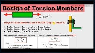 Design of Tension Members | Design of Steel Structures