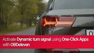 How to activate Dynamic turn signal Audi & Volkswagen vehicles