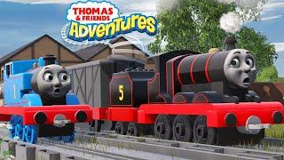 Runaway James' Crash! | The Adventure Begins | Toys in Trainz Remake | Thomas and Friends