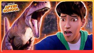 Raptor Pack ATTACK!  Jurassic World: Chaos Theory | Netflix After School