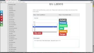 Bootstrap Label