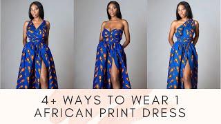 4+ Ways to Wear an African Print Convertible Infinity Multiway Dress | LAVIYE.com