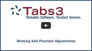 Working with Payment Adjustments