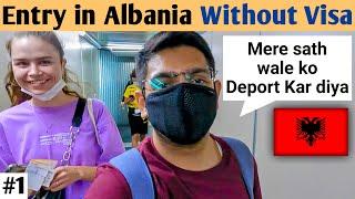 First Day in Albania  || Visa, Immigration, ATM, Airport Bus, Food, Hostel