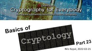 Basics of Cryptology – Part 23 (Cryptography – Modern Hybrid Encryption)