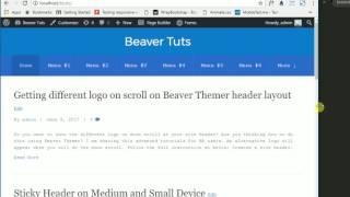 Creating Flexible Menu Bar using Beaver Builder Menu Module