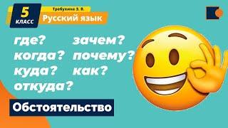 Русский язык. Обстоятельство.