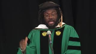 Jason Reynolds delivers Lesley University Commencement address