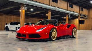 2016 Ferrari 488 GTB Coupe: Rosso Corsa with Vorsteiner Carbon Upgrades & Anrky Wheels - HC-6690