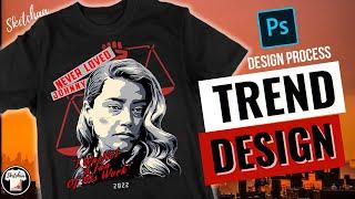 Adobe photoshop tutorial t shirt design | Amber Herd T-shirt design Trend