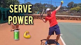 How to get more POWER on your first serve (3 tips)