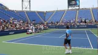 Roger Federer / Marin Cilic Set Play 2012  1 / 4