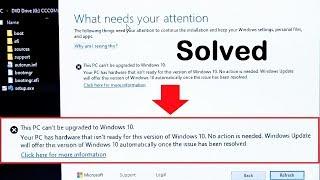 How to Fix This PC can’t be upgraded to Windows 10 Version 1903, New Upgrade Procedure(Step by Step)