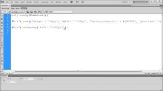 jQuery Tutorial: Using the Css and Animate Functions in jQuery -HD-