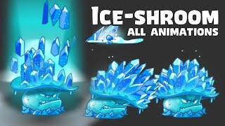 Ice-shroom All Animations | Plants vs Zombies 2 11.0.1