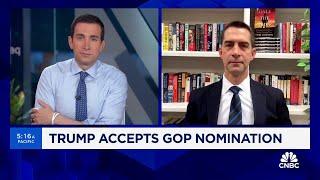 Sen. Tom Cotton on Trump's RNC speech, state of 2024 election and Trump's economic agenda