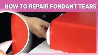 How To Repair Fondant Tears by www SweetWise com