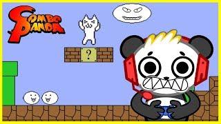 Cat Mario MOST FRUSTRATING GAME EVER Let's Play With Combo Panda
