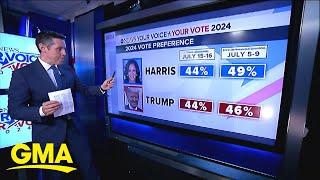 How Harris fares vs. Trump in the polls