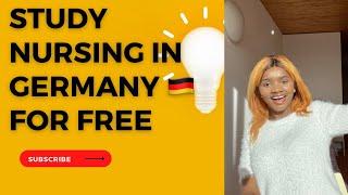 How to study Nursing‍️ in Germany for FREE 2023+ Application +Salary+Duration +course outline