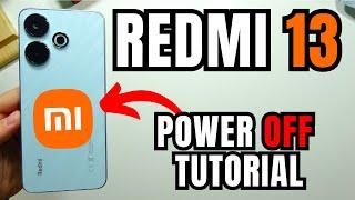 How to Power Off Redmi 13?