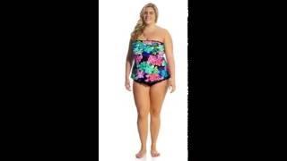 Maxine Plus Size Lanikai Ruffled Tankini Top | SwimOutlet.com