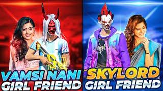 Vamsi nani gf vs sky ff gf best match who will win Vamsi nani gaming Garena Free Fire Telugu