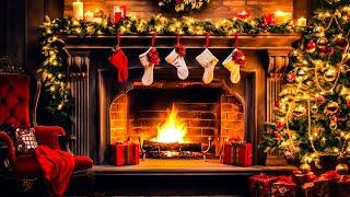 Top 100 Christmas Songs of All Time  12 Hour Christmas Music Playlist ~ Fireplace Background