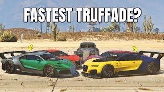 GTA 5 ONLINE - WHICH IS FASTEST TRUFFADE CAR? (THRAX VS NERO CUSTOM VS NERO VS ADDER VS Z-TYPE)