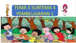 MATERI TEMATIK KELAS 1 SD TEMA 5 SUBTEMA 4 PEMBELAJARAN 1