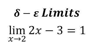 [Delta Epsilon Limits Explained] - What is a Limit Really? (The Real Definition)