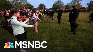 Riot Police Confront Peaceful Violin Vigil For Elijah McClain With Pepper Spray | All In | MSNBC