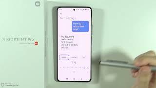 Xiaomi 14T/14T Pro: How to Change Font Size (Adjust Text Size)
