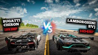 Bugatti Chiron Vs Lamborghini Aventador SVJ - Comparativo | Drive Zone Online